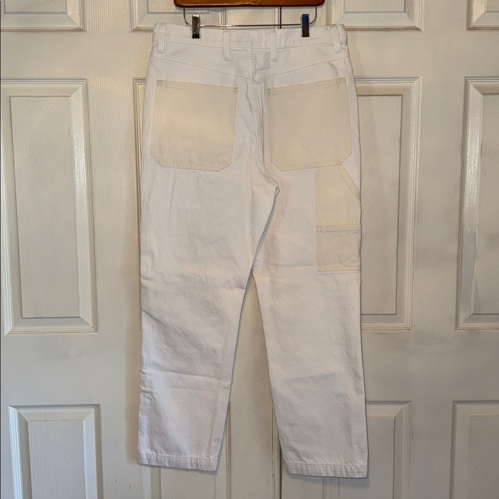 Madewell The Perfect Vintage Straight Jeans In Cream/White - Picture 5 of 11